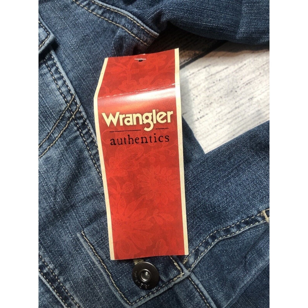 Wrangler Authentics Women’s Denim Jacket Long Sleeve Button Up Small Blue R6 - Picture 7 of 12